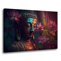 Quadro Decorativo Grande Buda Para Sala Quarto Hall 60x90 Quadro Decorativo Grande Buda Para Sala Quarto Hall 60x90