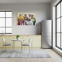 Quadro Decorativo Grande Fraternidade Branca - 50x70cm Cor:Moldura Preta Quadro Decorativo Grande Fraternidade Branca - 50x70cm Cor:Moldura Preta