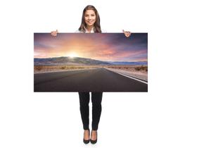 Quadro Decorativo Grande Sala 100x50 Estrada paisagem Quadro para Quarto Hall Escritório