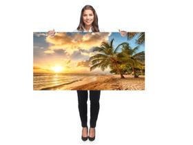 Quadro Decorativo Grande Sala 130x70 Por do sol Quadro para Quarto Hall Escritório