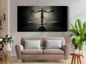 Quadro Decorativo Grande sala Balança da justiça 60x40 Quadro Quarto Hall Cozinha