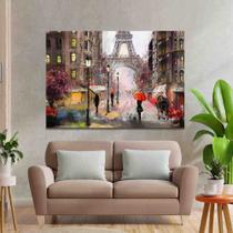 Quadro decorativo Grande sala Pintura Paris Arte 90x60