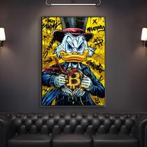 Quadro Decorativo Grande Tio Patinhas Bitcoin Milionário Quadro Decorativo Grande Tio Patinhas Bitcoin Milionário
