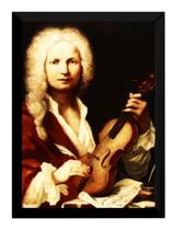 Quadro Decorativo Grandes Compositores Antonio Vivaldi 42x29 Quadro Decorativo Grandes Compositores Antonio Vivaldi 42x29