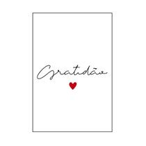 Quadro Decorativo Gratidão 30x20 Mdf Adesivado