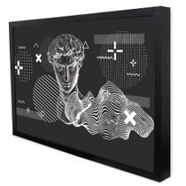 Quadro Decorativo Grego Geométrico Arte em Moldura Caixa Quadro Decorativo Grego Geométrico Arte em Moldura Caixa