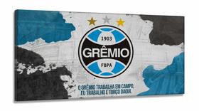 Quadro Decorativo Gremio Futebol em Tecido Canvas 130x60