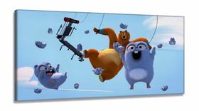 Quadro Decorativo Grizzy e os Lemmings 2 em Tecido Canvas 130x60 Quadro Decorativo Grizzy e os Lemmings 2 em Tecido Canvas 130x60