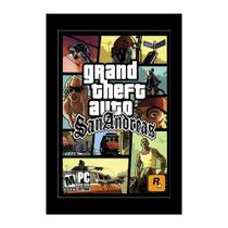Quadro Decorativo Gta com Moldura Preta e Vidro 30x20 Mdf Adesivado Quadro Decorativo Gta com Moldura Preta e Vidro 30x20 Mdf Adesivado