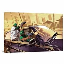 Quadro decorativo GTA Jogos com Tela em Tecido Quadro decorativo GTA Jogos com Tela em Tecido