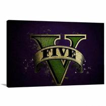 Quadro decorativo GTA V Jogos com Tela de Tecido Quadro decorativo GTA V Jogos com Tela de Tecido