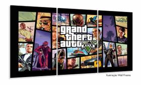 Quadro decorativo GTA V - Jogos - Tela em Tecido