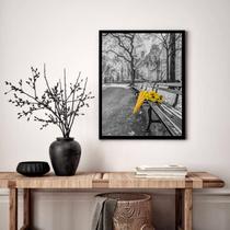 Quadro Decorativo Guarda-Chuva Buquê Bosque - 70x50cm