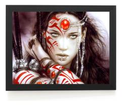 Quadro Decorativo Guerreira Mulher Espadas Arte De Luis Royo Quadro Decorativo Guerreira Mulher Espadas Arte De Luis Royo