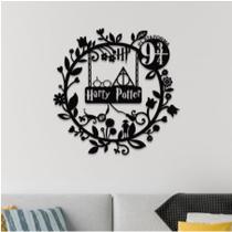 Quadro Decorativo Guirlanda Harry Potter MDF 3mm Preto Fosco Quadro Decorativo Guirlanda Harry Potter MDF 3mm Preto Fosco