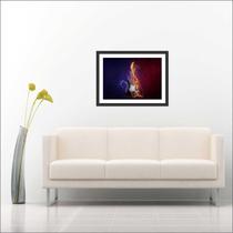 Quadro Decorativo Guitarra Música Quartos Salas Decorações Com Moldura Quadro Decorativo Guitarra Música Quartos Salas Decorações Com Moldura