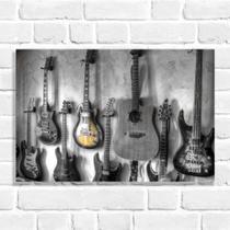 Quadro Decorativo Guitarras