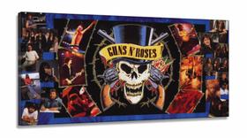 Quadro Decorativo Guns N Roses em Tecido Canvas 130x60 Quadro Decorativo Guns N Roses em Tecido Canvas 130x60