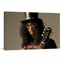 Quadro Decorativo Guns N roses Slash - Rock - Tela em Tecido