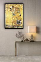 Quadro Decorativo Gustav Klimt Abraço - 70x50cm Quadro Decorativo Gustav Klimt Abraço - 70x50cm
