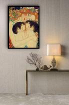 Quadro Decorativo Gustav Klimt Idades - 70x50cm Quadro Decorativo Gustav Klimt Idades - 70x50cm