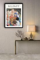 Quadro Decorativo Gustav Klimt Vida E Morte - 70X50Cm