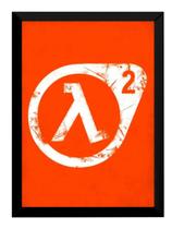 Quadro Decorativo Half-life Game Poster Moldurado