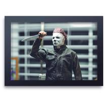 Quadro Decorativo Halloween Michael Meyers 02 Mdf 30X20Cm