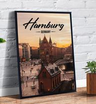 Quadro Decorativo Hamburgo Alemanha Cidades Famosas