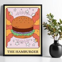 Quadro Decorativo Hamburguer - Carta Tarot 33X24Cm
