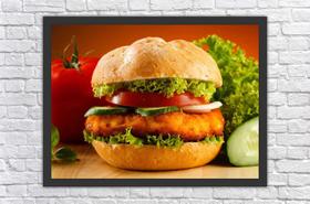 Quadro Decorativo Hambúrguer Gourmet Cozinhas Restaurantes Decorações Com Moldura Quadro Decorativo Hambúrguer Gourmet Cozinhas Restaurantes Decorações Com Moldura