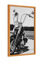 Quadro decorativo - harley davidson fat boy preto e branco