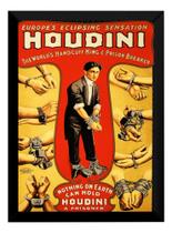 Quadro Decorativo Harry Houdini Arte Cartaz Moldurado Quadro Decorativo Harry Houdini Arte Cartaz Moldurado