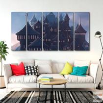 Quadro Decorativo Harry Potter Castelo 5 peças Quadro Decorativo Harry Potter Castelo 5 peças