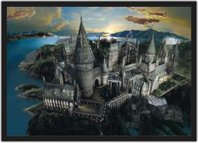 Quadro Decorativo Harry Potter Castelo de Hogwarts Séries Filmes Cinema Decorações Com Moldura G02 - Vital Quadros