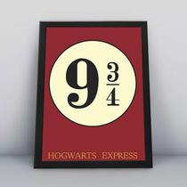 Quadro Decorativo Harry Potter Com Moldura
