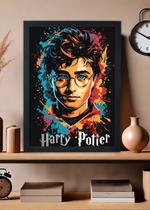 Quadro Decorativo Harry Potter - Com vidro Tamanho:21cm x 30cm (A4)