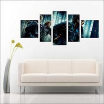 Quadro Decorativo Harry Potter Decoração Salas Quartos Mosaico 5 Peças TT1 - Vital