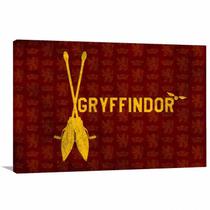 Quadro decorativo Harry Potter Gryffindor com Tela em Tecido Quadro decorativo Harry Potter Gryffindor com Tela em Tecido