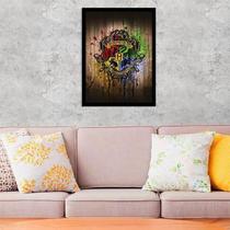 Quadro Decorativo Harry Potter Hogwarts 34x23Cm