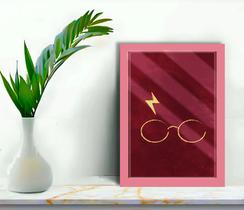 Quadro Decorativo Harry Potter Óculos + Vidro 33x25 Estudio Quadro Decorativo Harry Potter Óculos + Vidro 33x25 Estudio