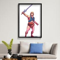Quadro Decorativo He-Man 50x70 cm Placa Decorativa em MDF para Decoração de interiores