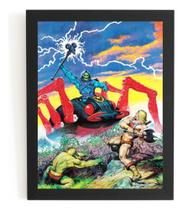 Quadro Decorativo He-man Arte De Earl Norem Ilustração
