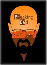 Quadro Decorativo Heisenberg Breaking Bad Séries Filmes Cinema Decorações Com Moldura G02