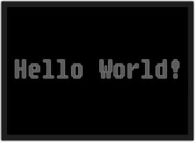 Quadro Decorativo Hello World Nerd Geek Decorações Com Moldura