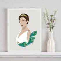 Quadro Decorativo Hera- Deusa Das Mulheres 45x34cm