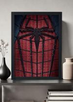 Quadro Decorativo Heroi Marvel - Logo do aranha - Com vidro Tamanho:21cm x 30cm (A4) Quadro Decorativo Heroi Marvel - Logo do aranha - Com vidro Tamanho:21cm x 30cm (A4)