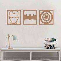 Quadro Decorativo Herois 3mm Vazado - Mdf
