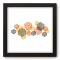 Quadro Decorativo - Hexagonos - 22cm x 22cm - 178qnaap Quadro Decorativo - Hexagonos - 22cm x 22cm - 178qnaap