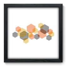 Quadro Decorativo - Hexagonos - 33cm x 33cm - 178qnabp